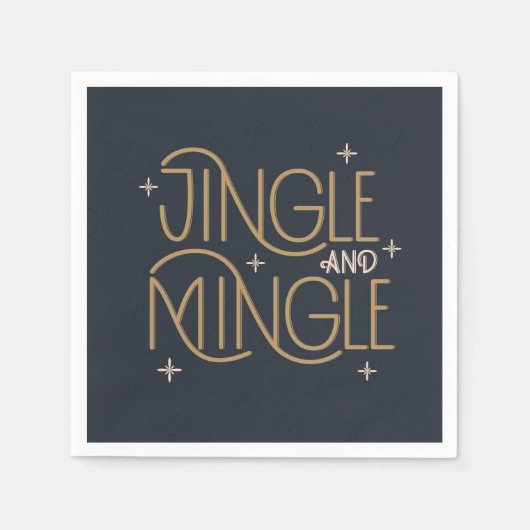 Festivals, Jingle und Mingle Holiday Design Serviette (Vorderseite)