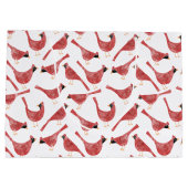 Festivals Kardinal Bird Watercolor Große Geschenktüte (Rückseite)