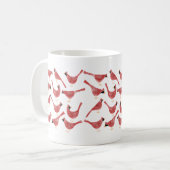 Festivals Kardinal Bird Watercolor Kaffeetasse (Vorderseite Links)