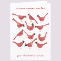 Festivals Kardinal Bird Watercolor Personalisiert