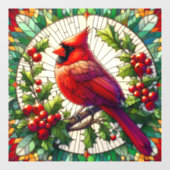 Festivals Kardinal Glasfensterklammern Fensteraufkleber (Blatt)