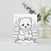 Festivals Kinder Färben Postkarte (Stehend Vorderseite)