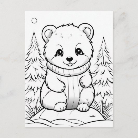 Festivals Kinder Färben Postkarte (Vorderseite)