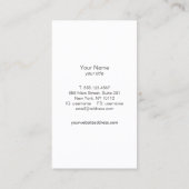 Festivals Konfetti & Gold Circles Schönheitssalon Visitenkarte (Rückseite)