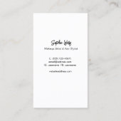 Festivals Konfetti & Gold Circles Schönheitssalon Visitenkarte (Rückseite)