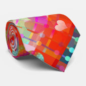 Festivals Krawatte des Herzmusters (Gerollt)