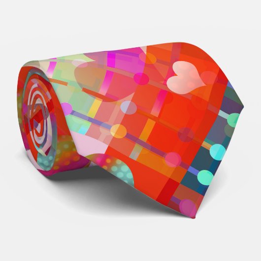 Festivals Krawatte des Herzmusters (Gerollt)