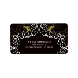 Festivals Kunst-Deco Vintager Urlaub Adresse Adressaufkleber