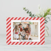 Festivals Lässig Frohe Weihnachtsfotokarte Feiertagskarte (Stehend Vorderseite)