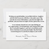 Festivals Lässig Frohe Weihnachtsfotokarte Feiertagskarte (Rückseite)