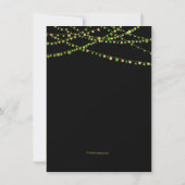 Festivals Lichter - Frühlingsgrün + Gold Einladung (Rückseite)