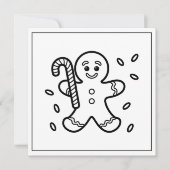 Festivals Liebhaber von Weihnachtskuchen Feiertagskarte (Vorderseite)