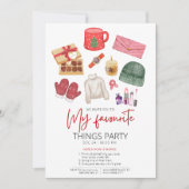 Festivals, Lieblingsdinge Party Einladung (Vorderseite)