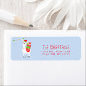 Festivals Llama Weihnachtslabel (Insitu)