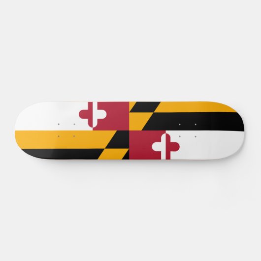Festivals Maryland State Flag Skateboard (Horizontal)