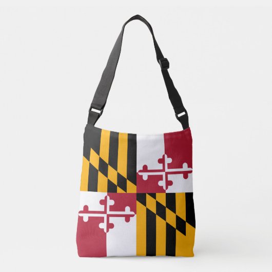 Festivals Maryland State Flag Tragetaschen Mit Langen Trägern (Vorderseite)