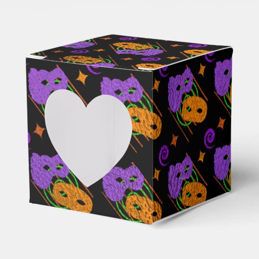 Festivals Masquerade Masken Herz Gefallen Box Geschenkschachtel (Vorderseite)
