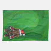 Festivals Mastodon auf Green Geschirrtuch (Horizontal)