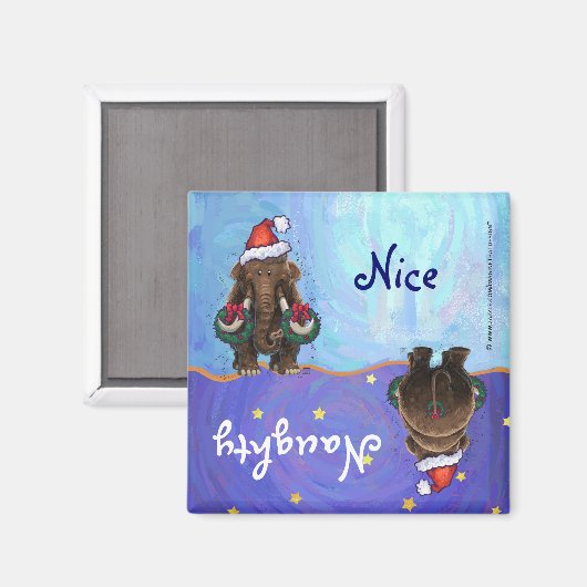 Festivals Mastodon Naughty Nice Magnet (Vorderseite/Rückseite)