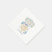 Festivals Menorah Hanukkah Serviette (Ecke)