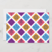 Festivals mexikanisches Papier Fan Foto Kind Danke Einladung (Rückseite)