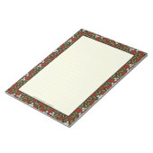 Festivals Mistletoe auf Red Large Notepad Notizblock (angewinkelt)