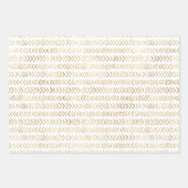 Festivals mit Gold- und Weißwaschpapier Geschenkpapier Set (Vorderseite 3)