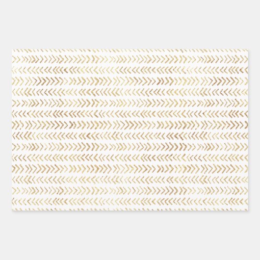 Festivals mit Gold- und Weißwaschpapier Geschenkpapier Set (Vorderseite 3)