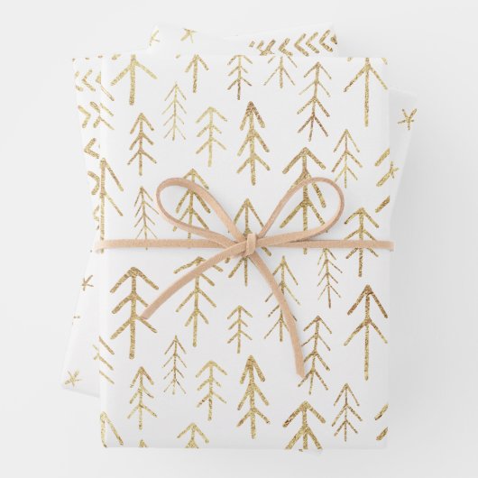 Festivals mit Gold- und Weißwaschpapier Geschenkpapier Set (Beispiel)