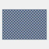 Festivals Moderne Blauen und Beige Weihnachten Geschenkpapier Set (Vorderseite 3)