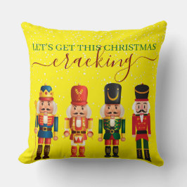 Festivals Moderne Xmas gelbe Niedliche Nutcracker Kissen