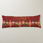 Festivals Moderne Xmas Red Niedlich Nutcracker Seitenschläferkissen (Rückseite)