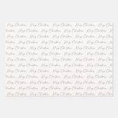 Festivals Modernes Schwarz und Beige Geschenkpapier Set (Vorderseite)