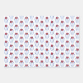 Festivals Monogram Ginger Jar mit Red Bow Weihnach Geschenkpapier Set (Vorderseite 3)