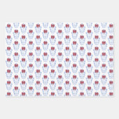 Festivals Monogram Ginger Jar mit Red Bow Weihnach Geschenkpapier Set (Vorderseite 2)