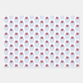 Festivals Monogram Ginger Jar mit Red Bow Weihnach Geschenkpapier Set (Vorderseite)