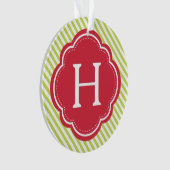 Festivals Monogramm und Foto Ornament (Vorderseite)