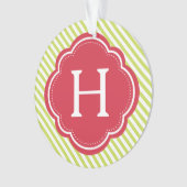 Festivals Monogramm und Foto Ornament (Vorderseite)