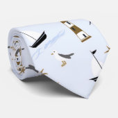 Festivals Nautic Print Krawatte (Gerollt)