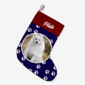 Festivals Niedlicher Hund Foto Kleiner Weihnachtsstrumpf (Vorderansicht (hängend))