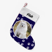 Festivals Niedlicher Hund Foto Kleiner Weihnachtsstrumpf (Vorderansicht (hängend))