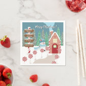 Festivals Nordpol Weihnachtsbuch Napkins Serviette (Beispiel)