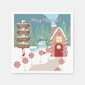 Festivals Nordpol Weihnachtsbuch Napkins Serviette (Vorderseite)