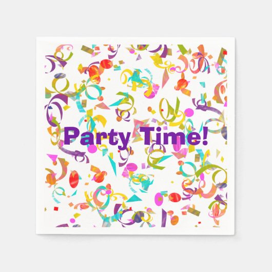 Festivals Party Besondere Anlass Confetti Custom Serviette (Vorderseite)