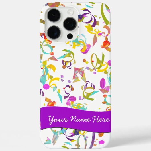 Festivals Party Confetti Toss über Weiß Case-Mate iPhone Hülle (Rückseite)