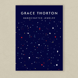 Festivals Party Oring Juwelier Display Card Visitenkarte