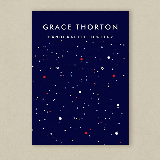 Festivals Party Oring Juwelier Display Card Visitenkarte