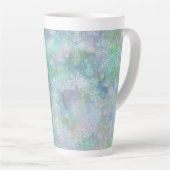 Festivals Pastel Snowflake Design Milchtasse (Rechte Ecke)