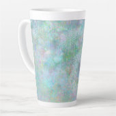 Festivals Pastel Snowflake Design Milchtasse (Linke Ecke)