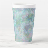 Festivals Pastel Snowflake Design Milchtasse (Vorderseite)